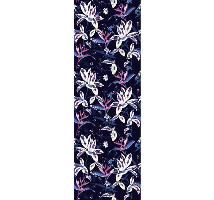 Blumentapete blumennachtgarten - TenStickers