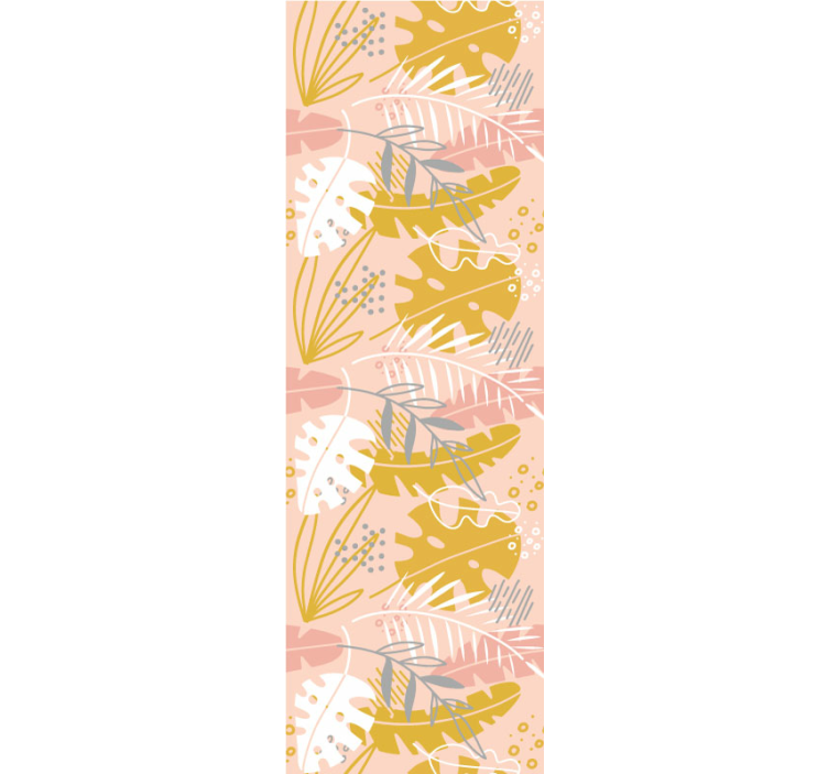 Blumentapete tropische blattsammlung - TenStickers