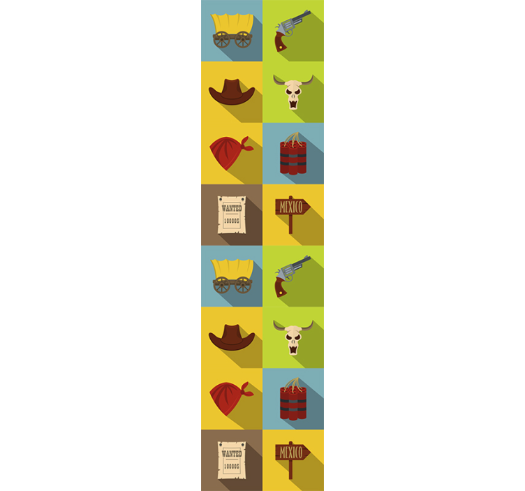 Tapete selbst gestalten westliche themenelemente - TenStickers