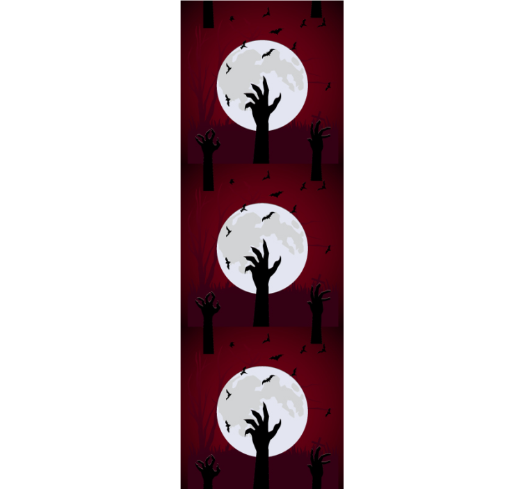 Halloween Tapete gruselige mondlichtszene - TenStickers