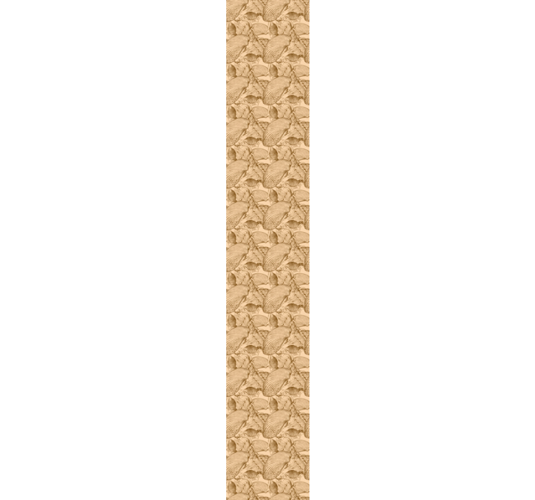 Tapete Fische fossiles muschelmuster - TenStickers