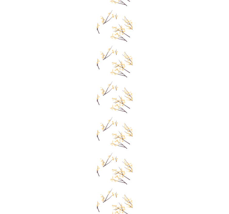 Blumentapete zarte blütenzweige - TenStickers