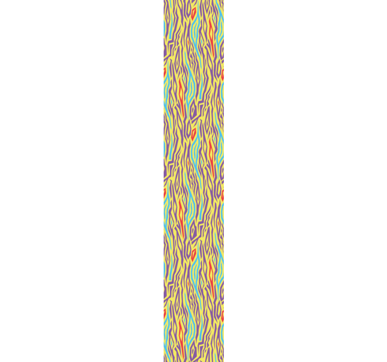 Tapete abstrakt bunte wellen - TenStickers