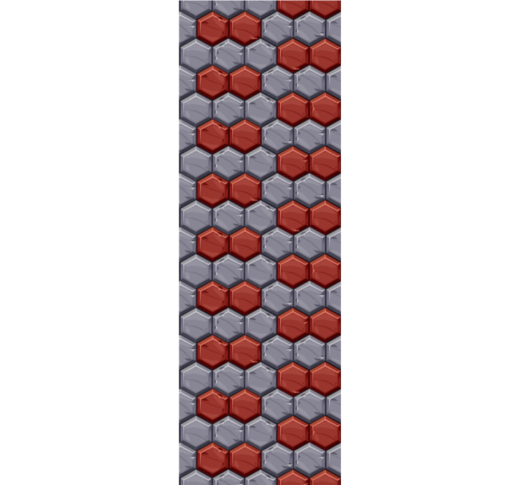 Tapete geometrische Muster sechseckige harmonie - TenStickers