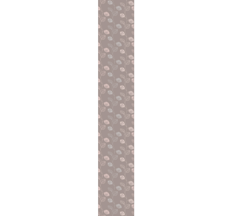 Tapete Natur Rosa und graue blätter - TenStickers