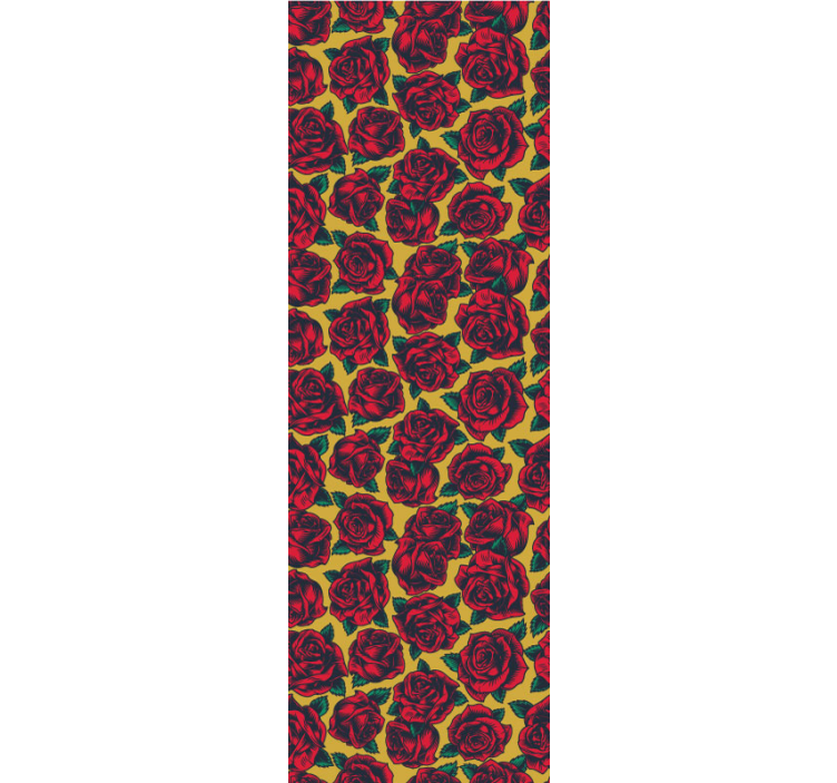 Blumentapete rosenmuster - TenStickers