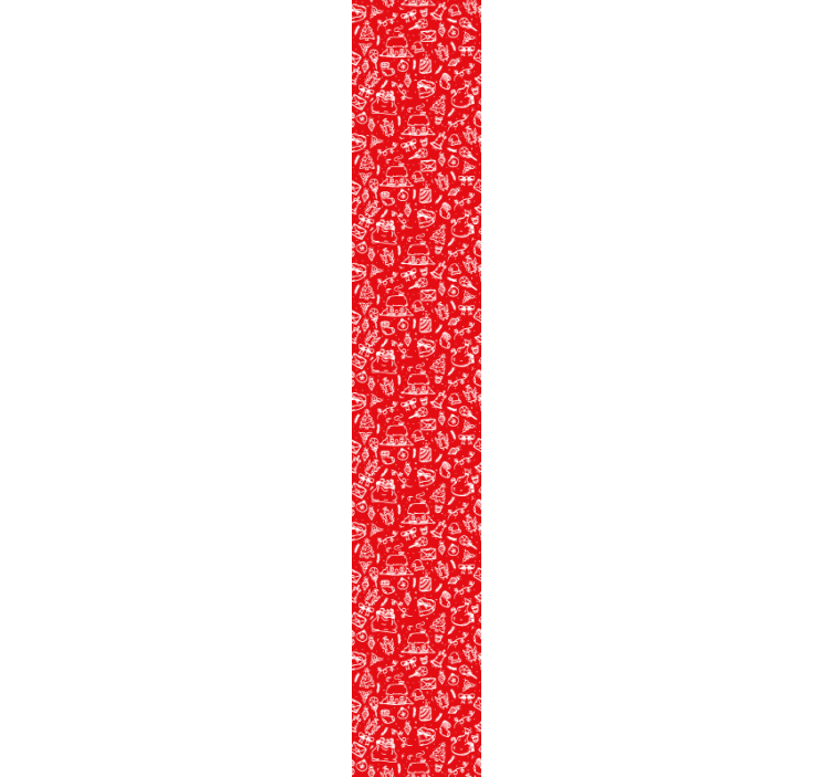 Tapete Natur blumenmuster in rot - TenStickers