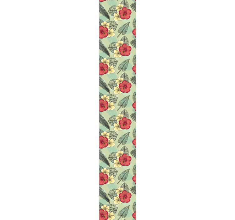 Blumentapete grünes tropisches arrangement - TenStickers