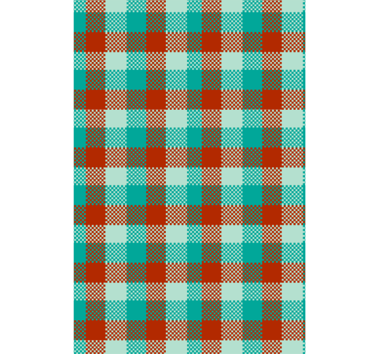 Tapete geometrische Muster gingham-muster - TenStickers
