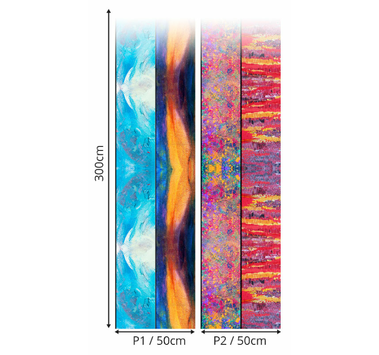 Tapete küche bunter Regen - TenStickers