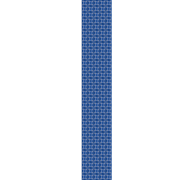 Fliesen Tapete komplizierte blaue muster - TenStickers