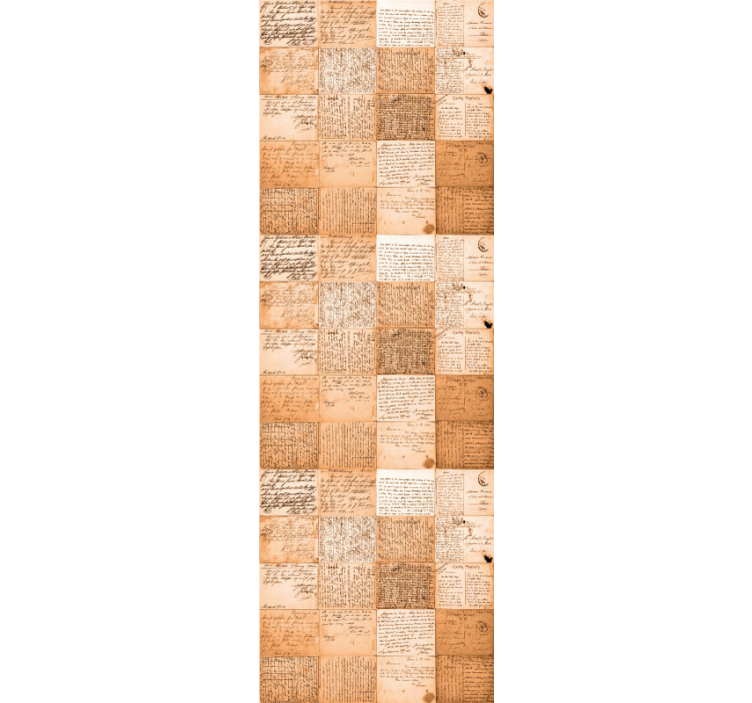 Jahrgang Tapete manuskriptmuster - TenStickers