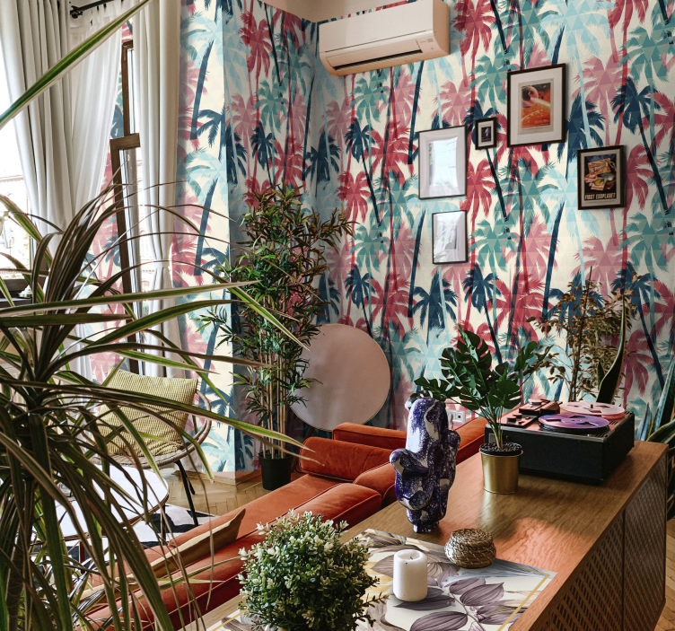 Tapete Dschungel lebendiges palmendach - TenStickers