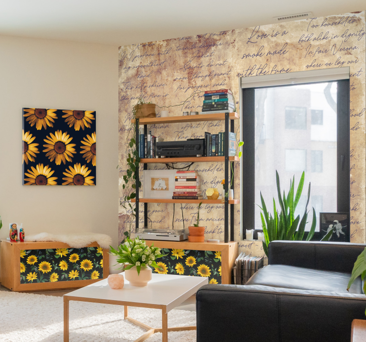 Romeo und Julia Verse Tapete Schlafzimmer - TenStickers