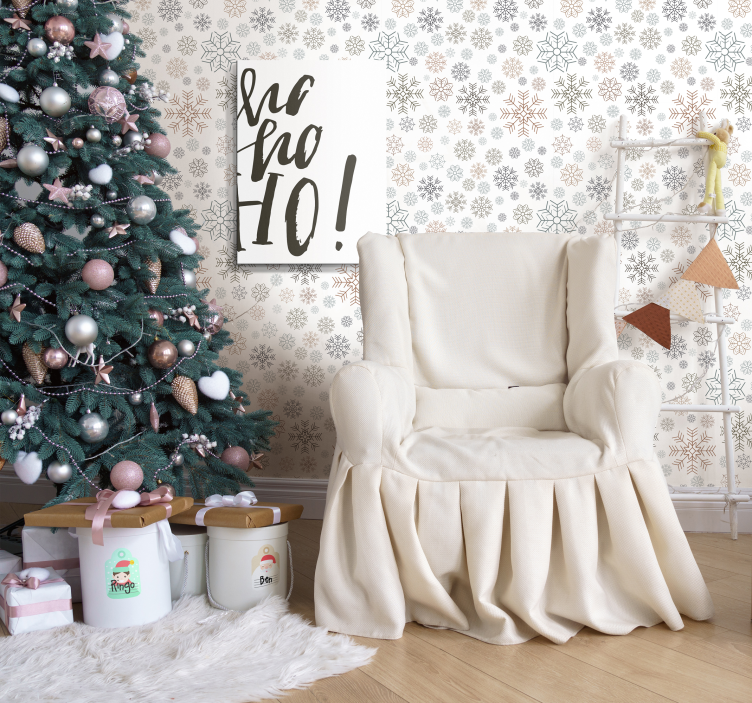 Weihnachtstapete schneeflocken-winter-charme - TenStickers
