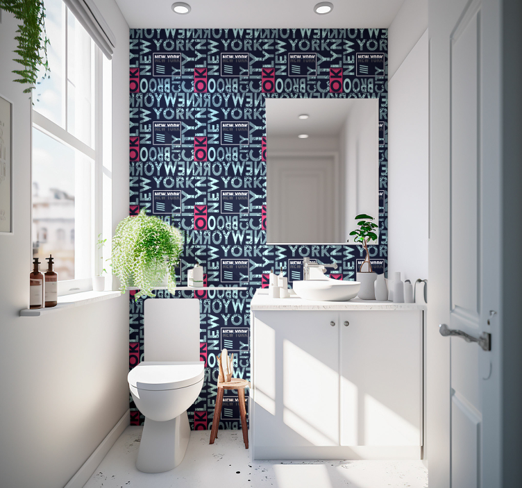 Tapete New York urbane typografie - TenStickers