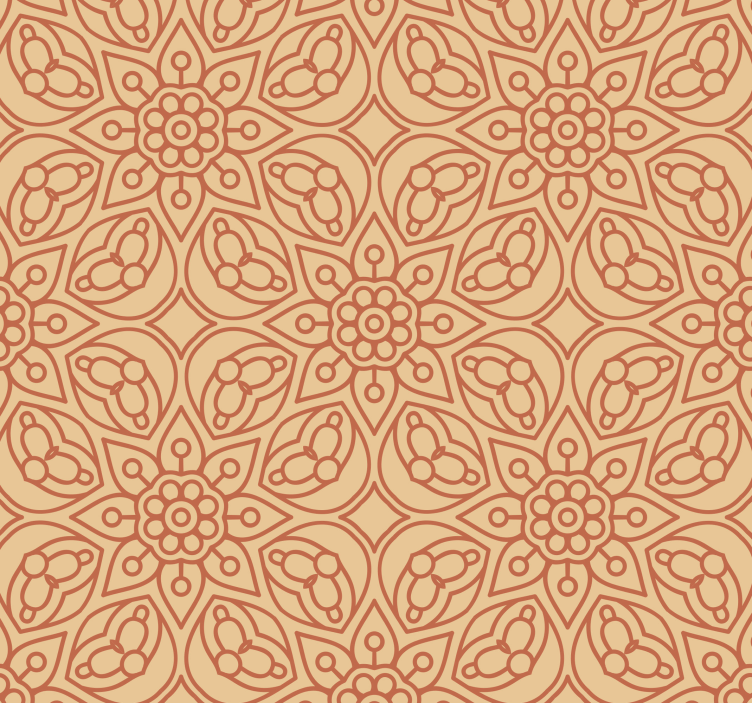Pflanzen Tapete Vintage mandala elemente - TenStickers