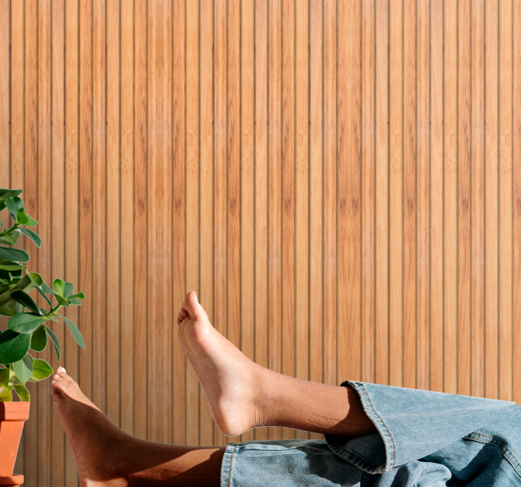 Tapete Holzoptik vertikales holz - TenStickers