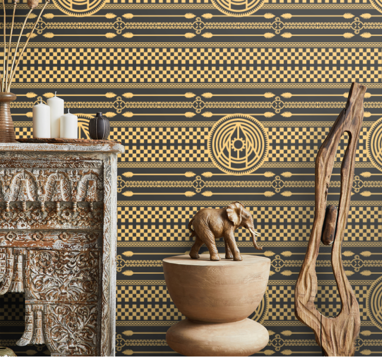 Tapete Flur geometrische orientalische muster - TenStickers