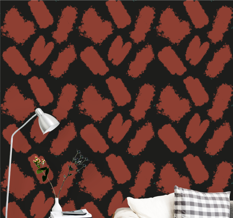 Geometrische Tapete pinselstrich textur - TenStickers