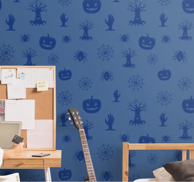 Halloween Tapete gruselige motive - TenStickers