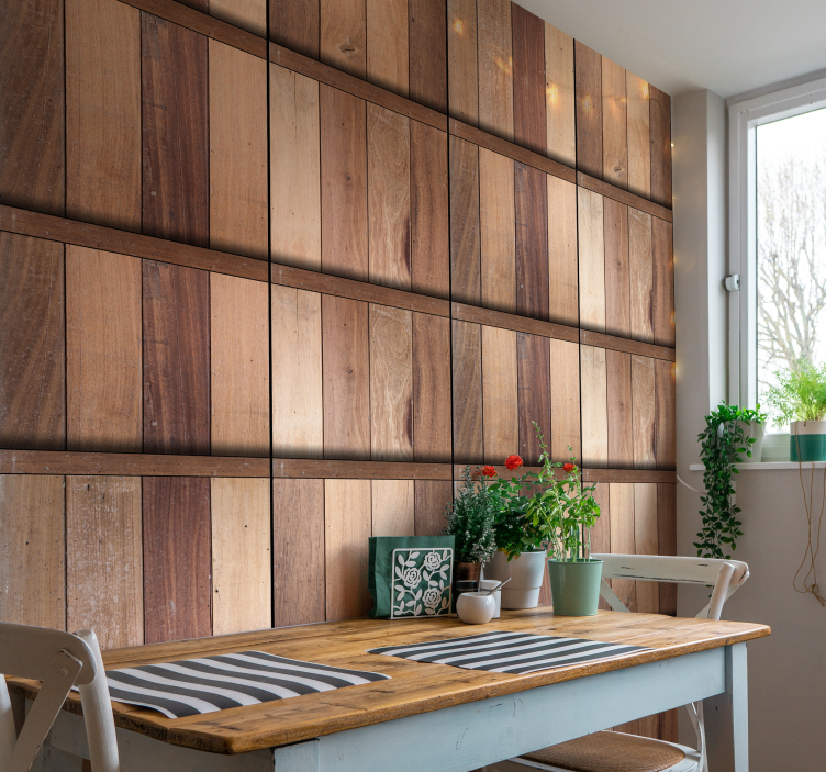 Tapete Holzoptik rustikale plankenstruktur - TenStickers