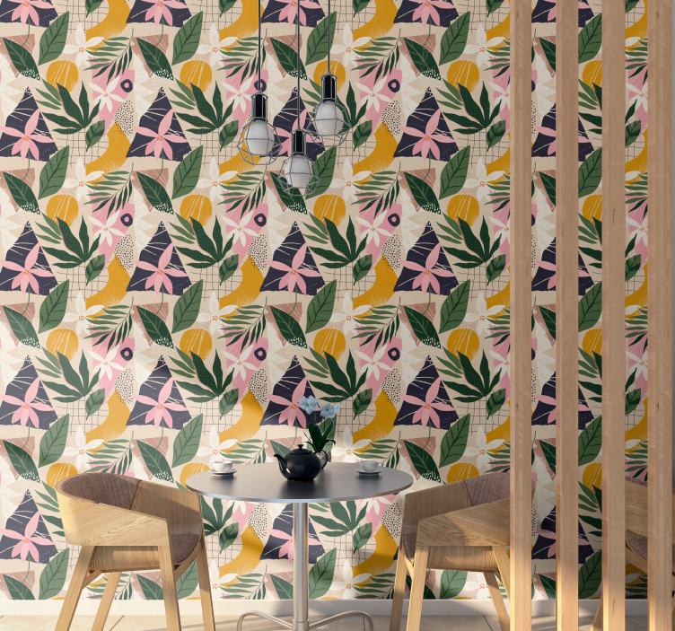 Tapete Natur tropisches floramuster - TenStickers