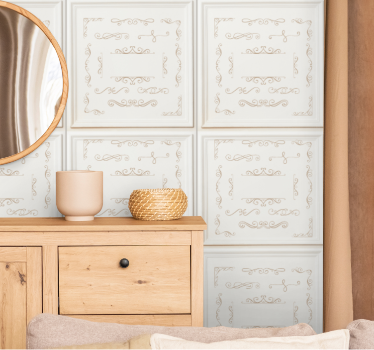 Fliesen Tapete elegantes, kunstvolles design - TenStickers