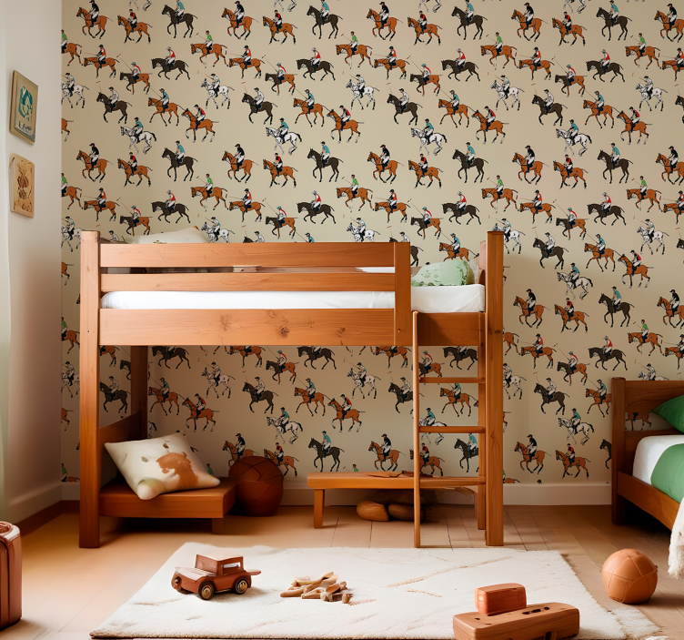 Pferde tapete im reitmotiv - TenStickers