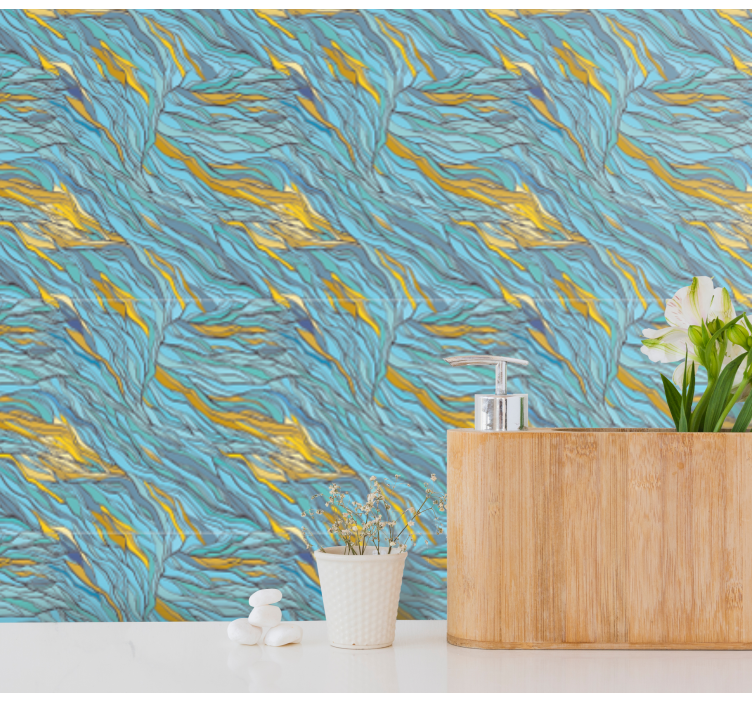 Tapete Abstrakt abstrakter organischer fluss - TenStickers