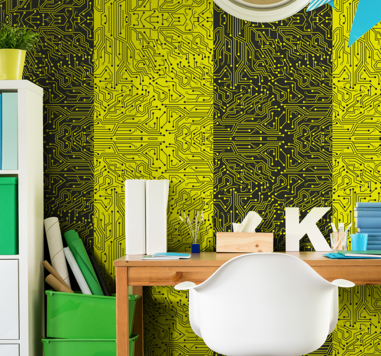 Tapete Abstrakt schaltungskomplexität - TenStickers