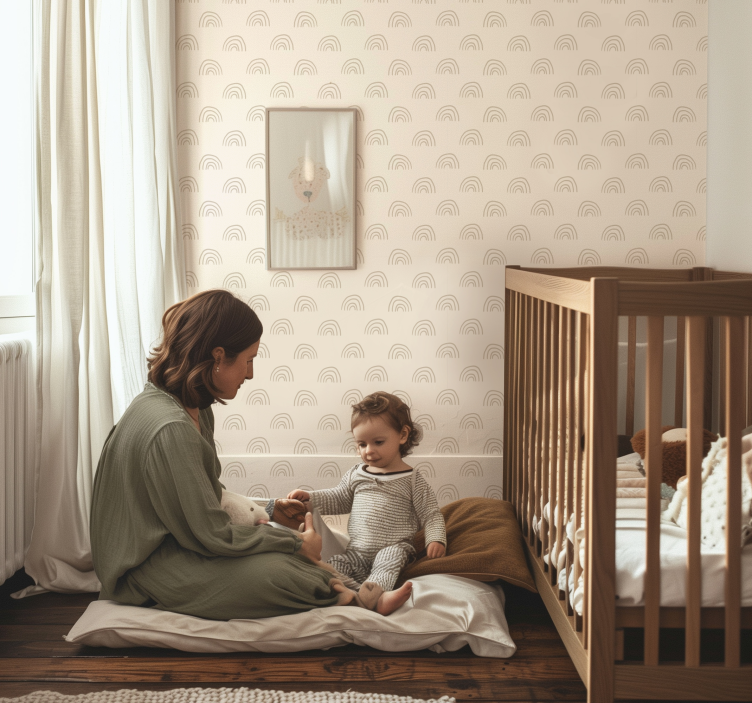 Tapete Baby minimalistischer regenbogen - TenStickers