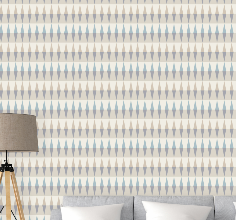 Tapete geometrische Muster stilisiertes rautenmuster - TenStickers