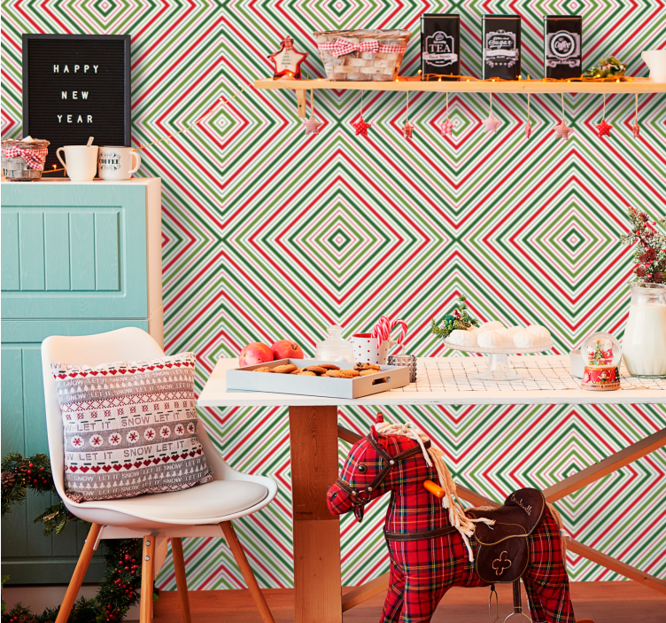 Weihnachtstapete festliche plätze - TenStickers