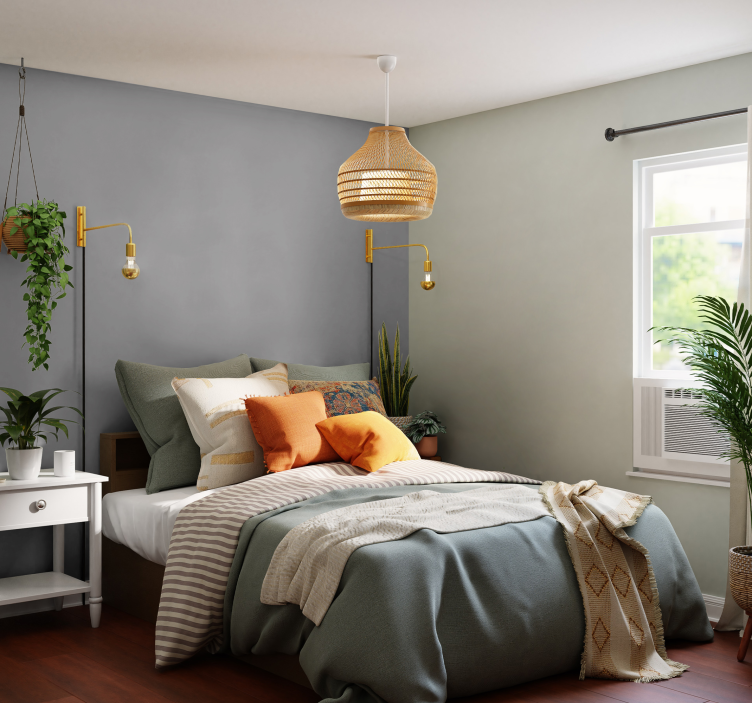 Graue Tapete Grau - TenStickers