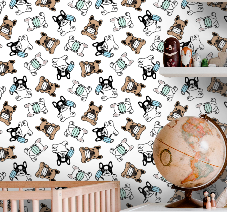 Tapete Hunde hunde-skater - TenStickers