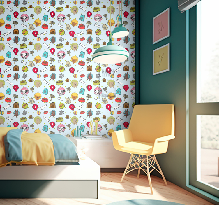 Tapete Hunde verspielte welpenmotive - TenStickers