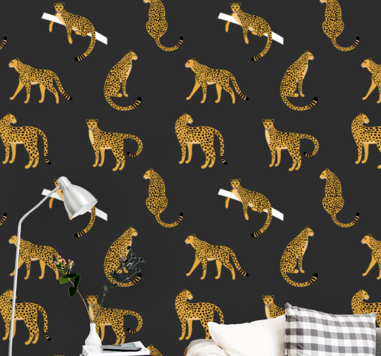 Tapete Leopard leopardenflecken-motiv - TenStickers