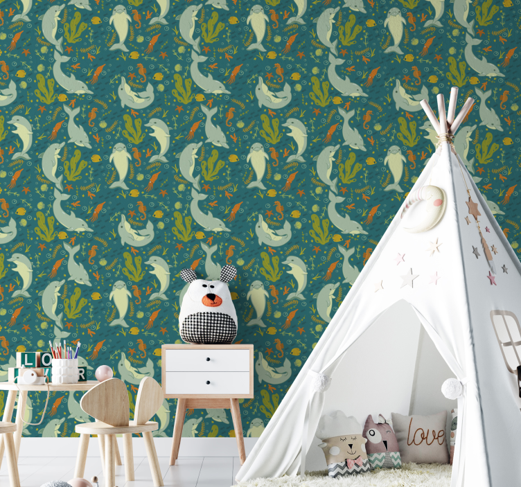 Tapete Tiere unterwasserfauna - TenStickers