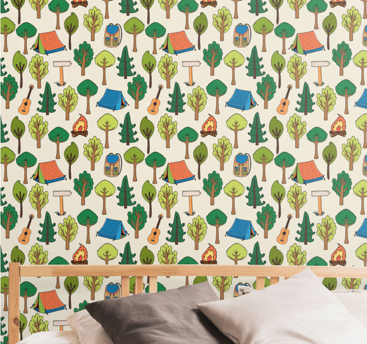Tapete Natur camping-abenteuer - TenStickers