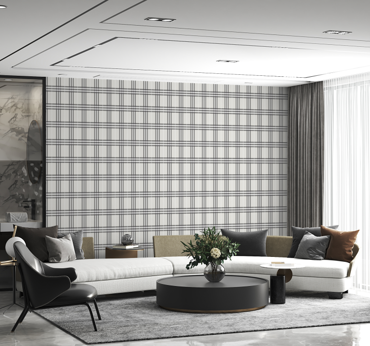 Tapete Quadrate interlaced-muster - TenStickers