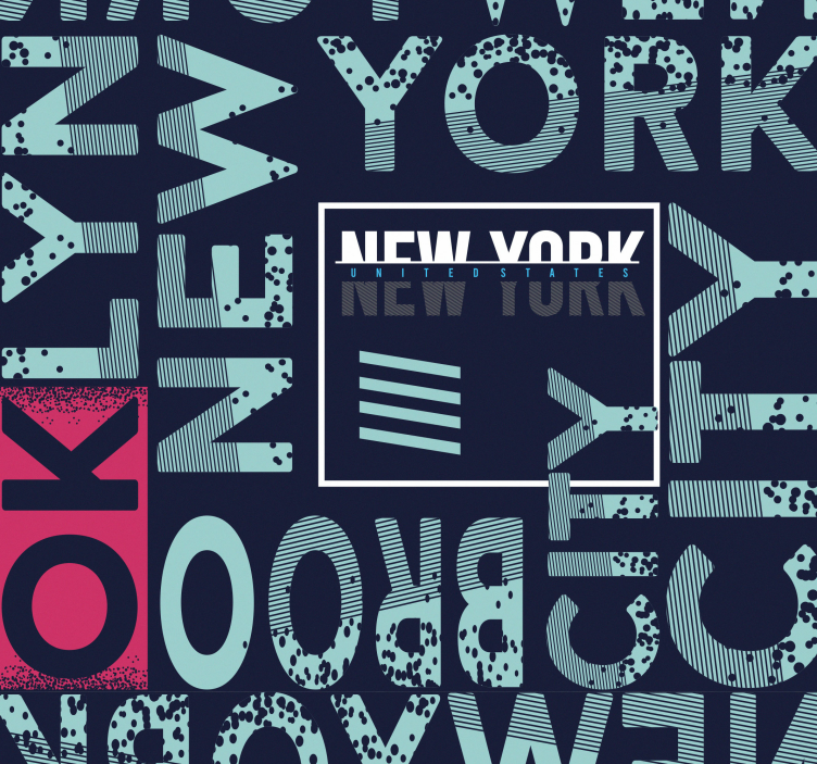 Tapete New York urbane typografie - TenStickers