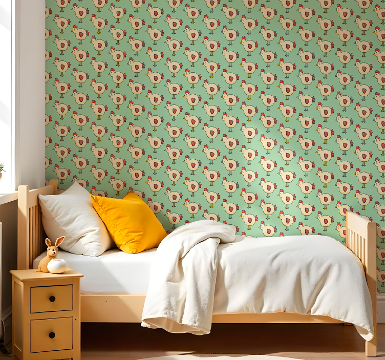 Tapete Tiere huhn muster - TenStickers