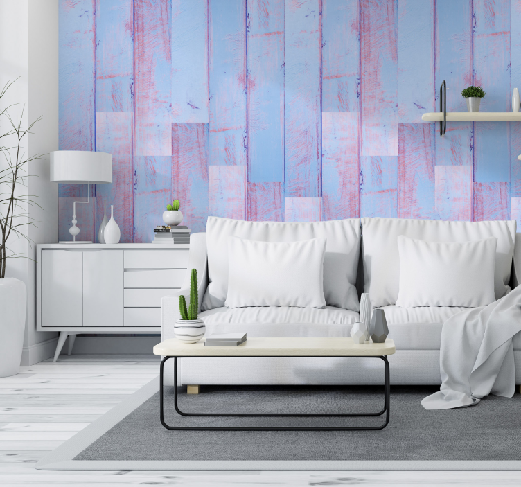Tapete Holzoptik textured Abstract Panels - TenStickers
