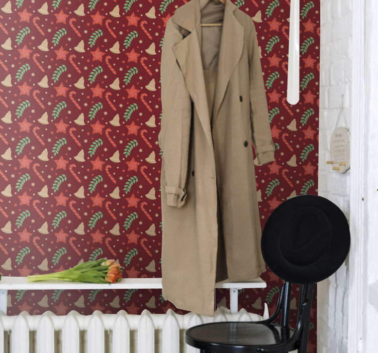 Weihnachtstapete jumbo-bonbon-muster - TenStickers