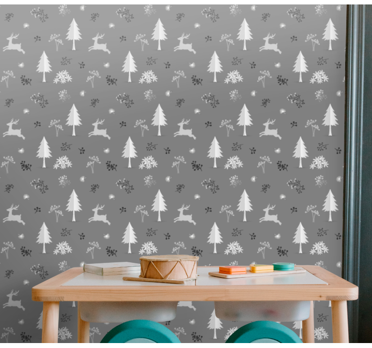 Weihnachtstapete winterlandschaftsmotiv - TenStickers